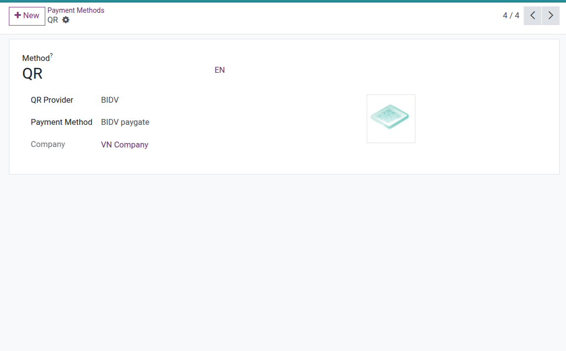 POS BIDV QR Automatic Payment