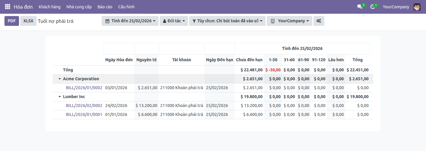 Tuổi nợ phải trả