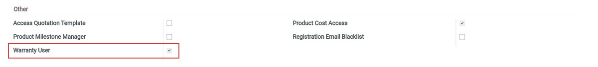 Warranty Sale