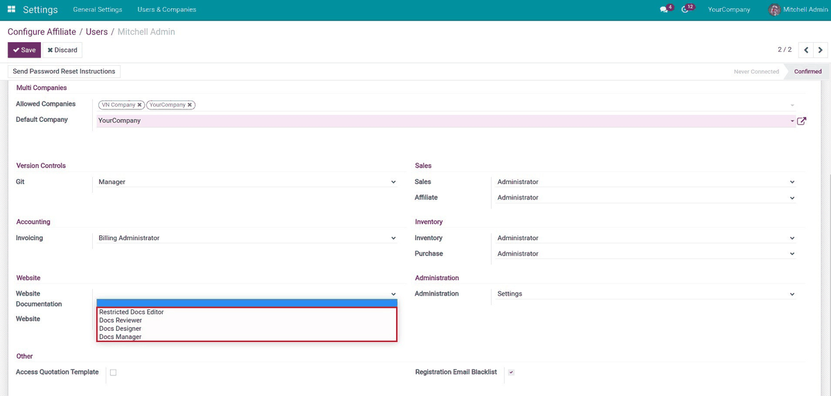 Website Documentation