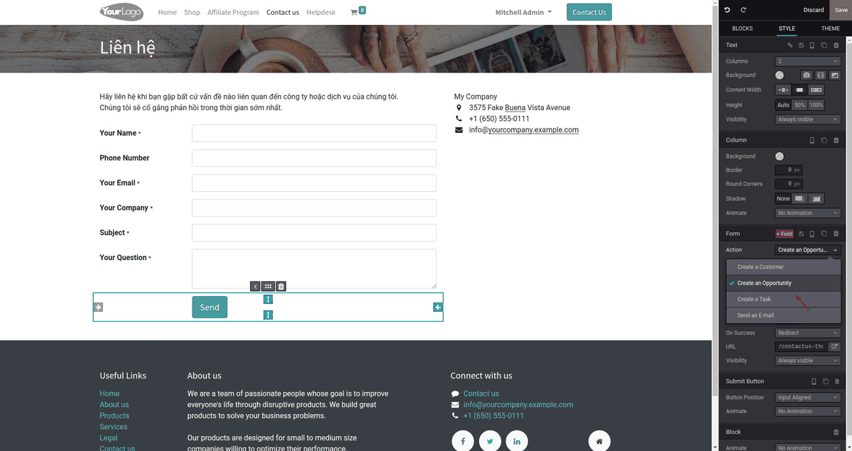 Affiliate Website CRM Livechat Integration