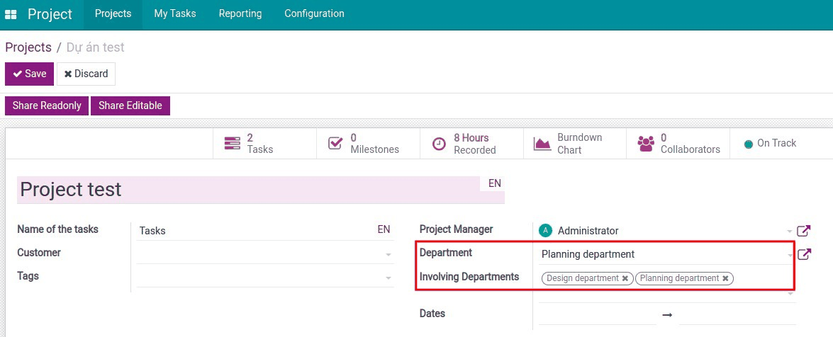 Project & HR Integration