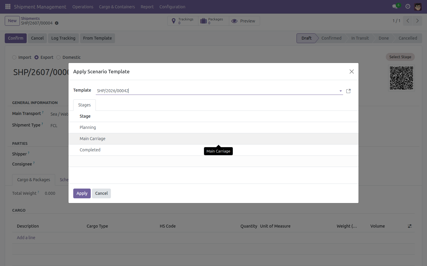 Bootstrap a Stage Timeline from a Template