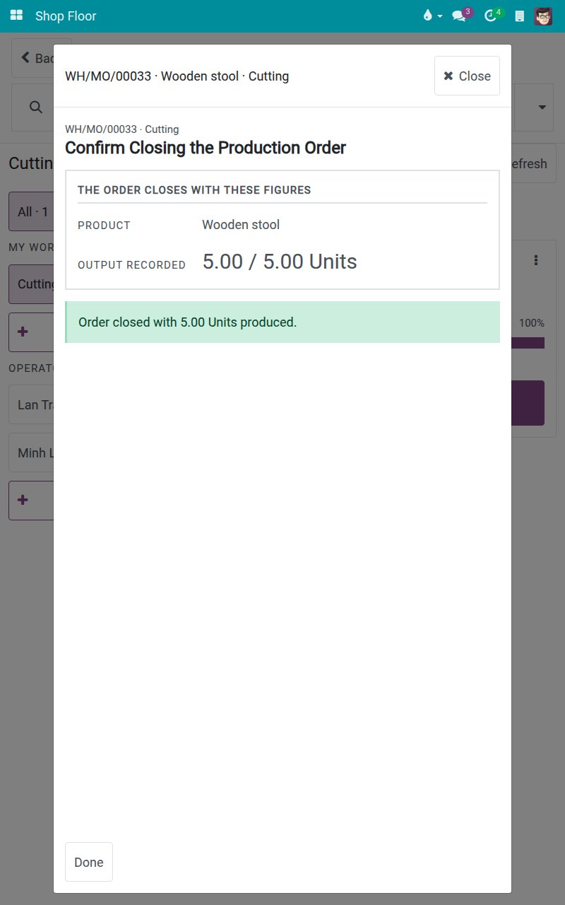 Order closed after the approval
