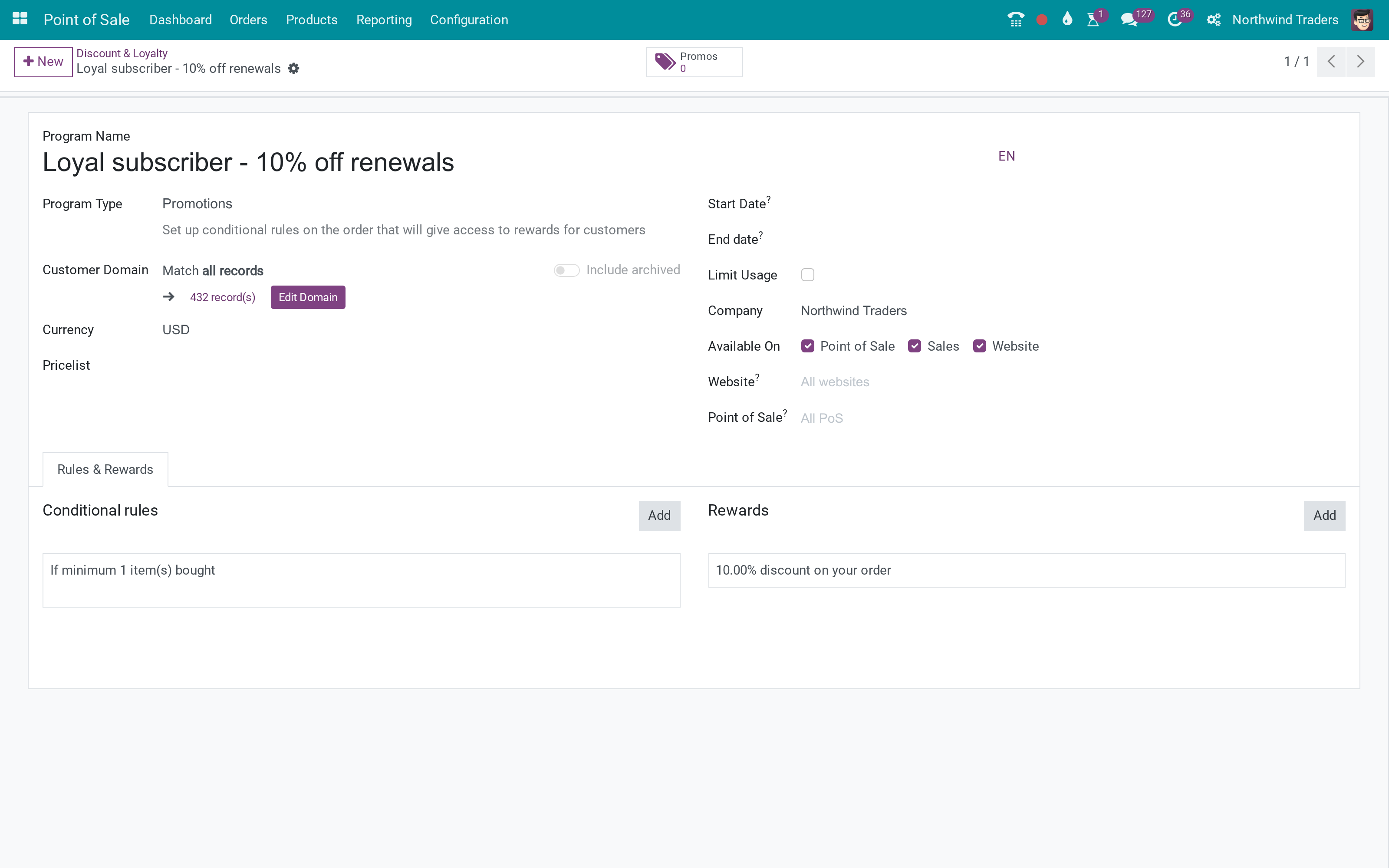Promotions that apply to new, renewed or upsold subscriptions