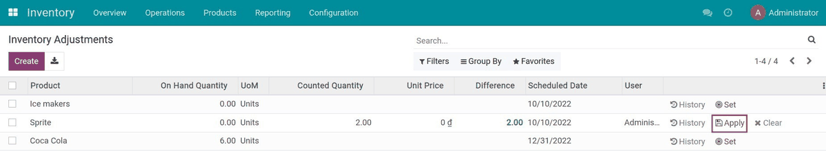Stock Account Backdate
