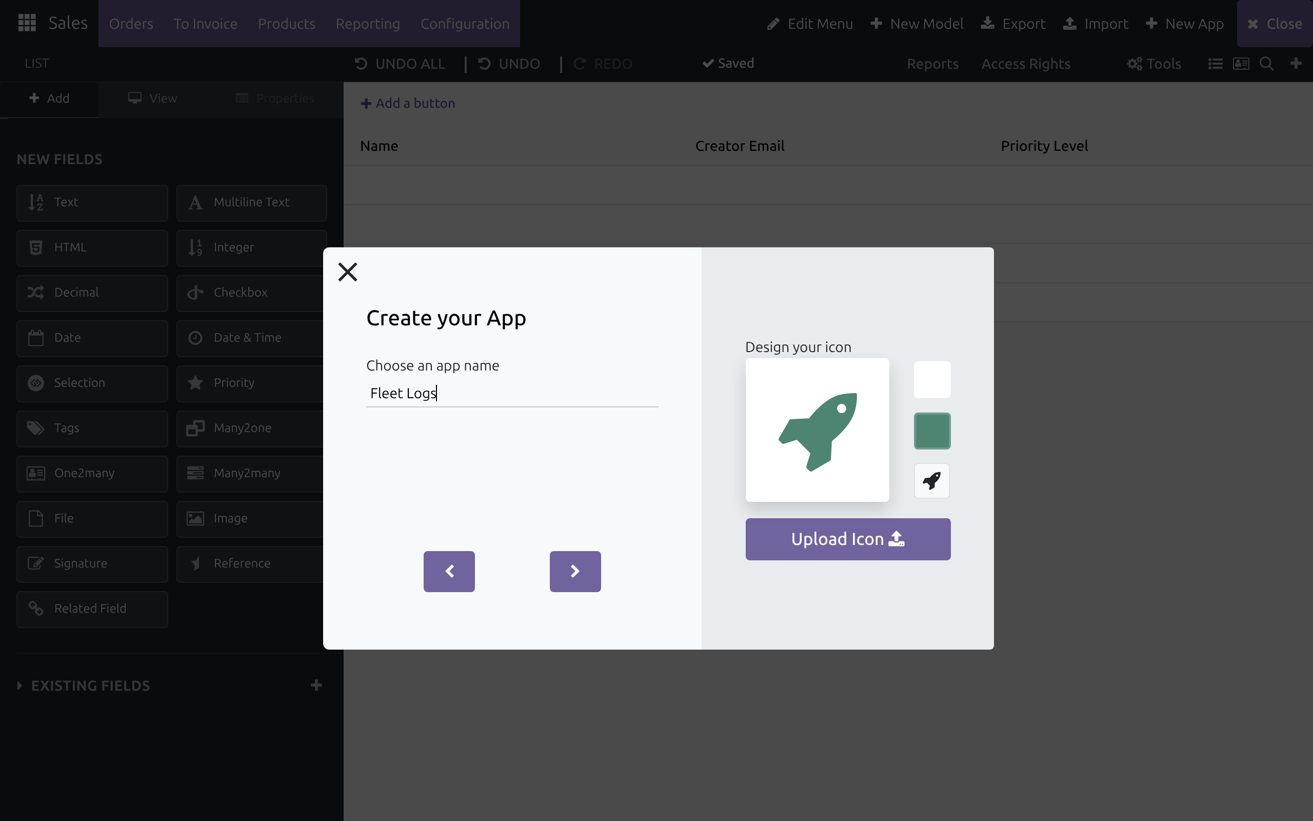 Launch a new app