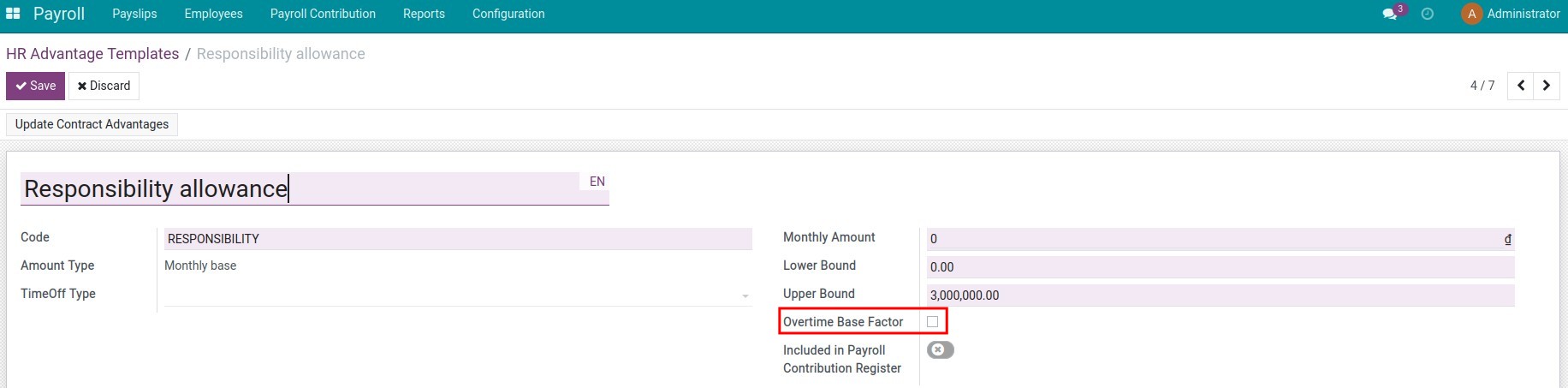 Manage overtime salary calculation