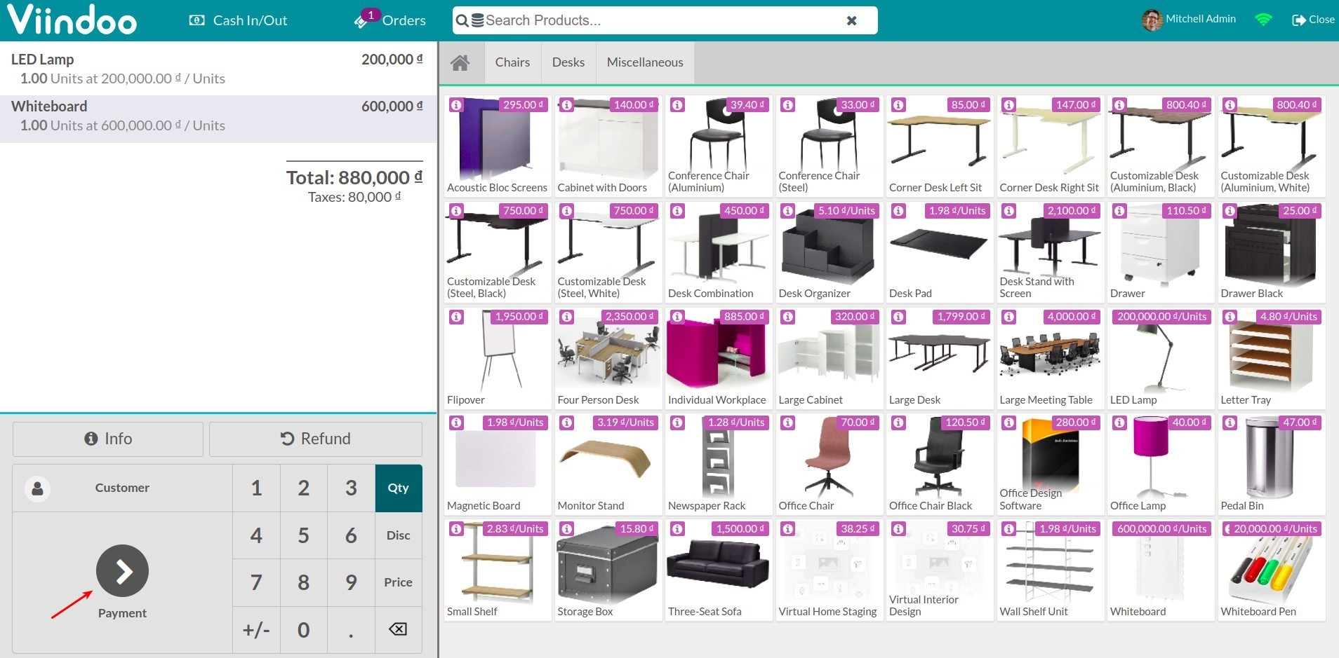 Create a sale order in PoS