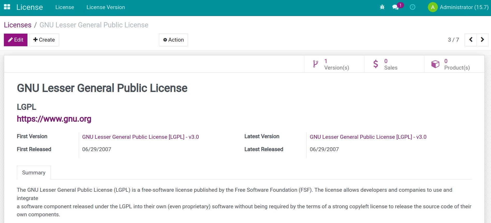 Create License