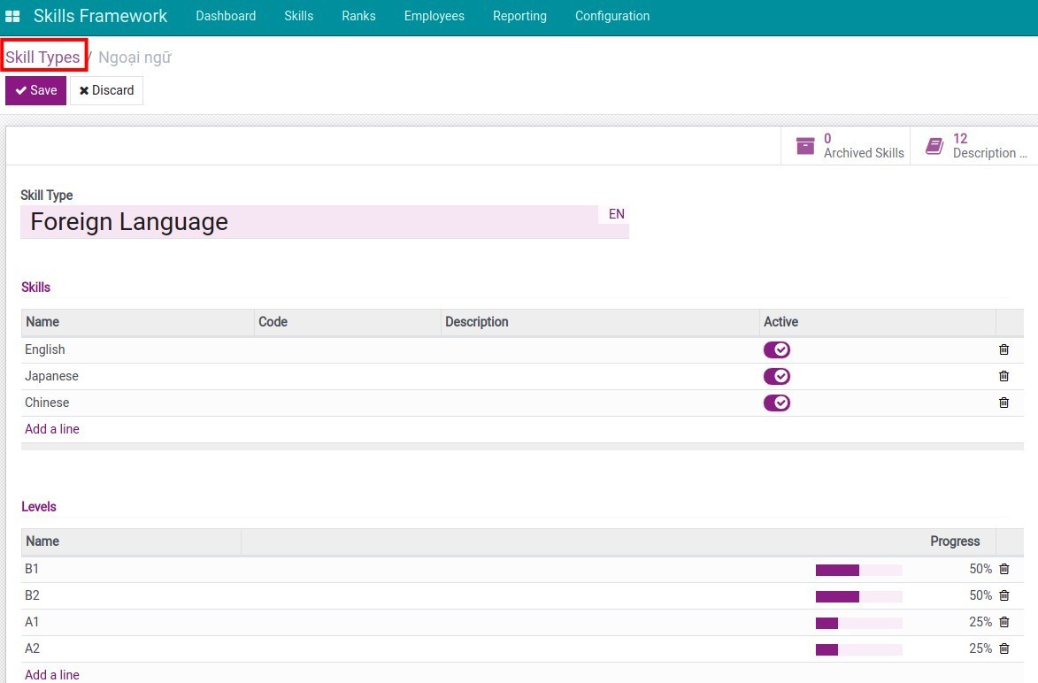 Create skill types in the Skill Framework app