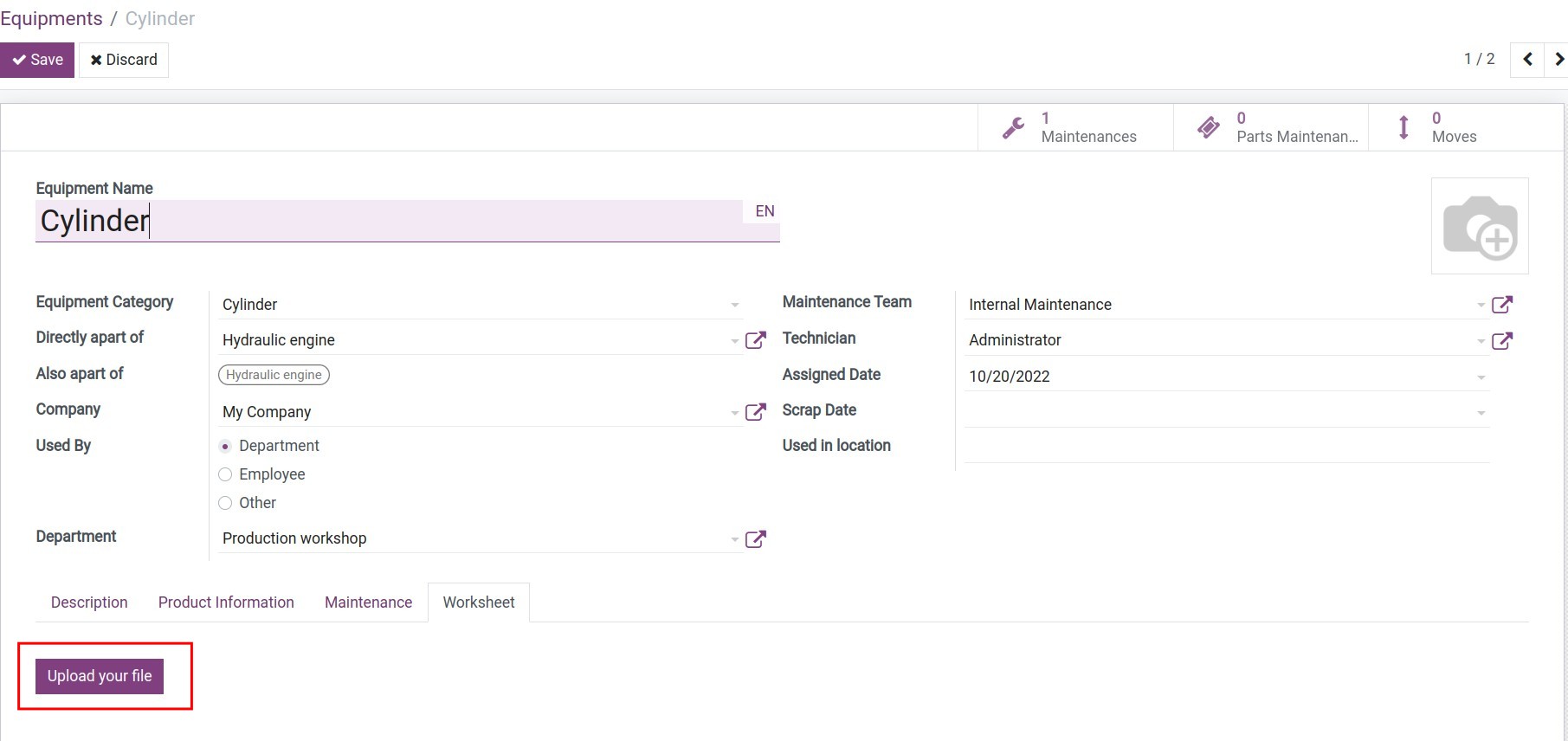 Download equipment documents