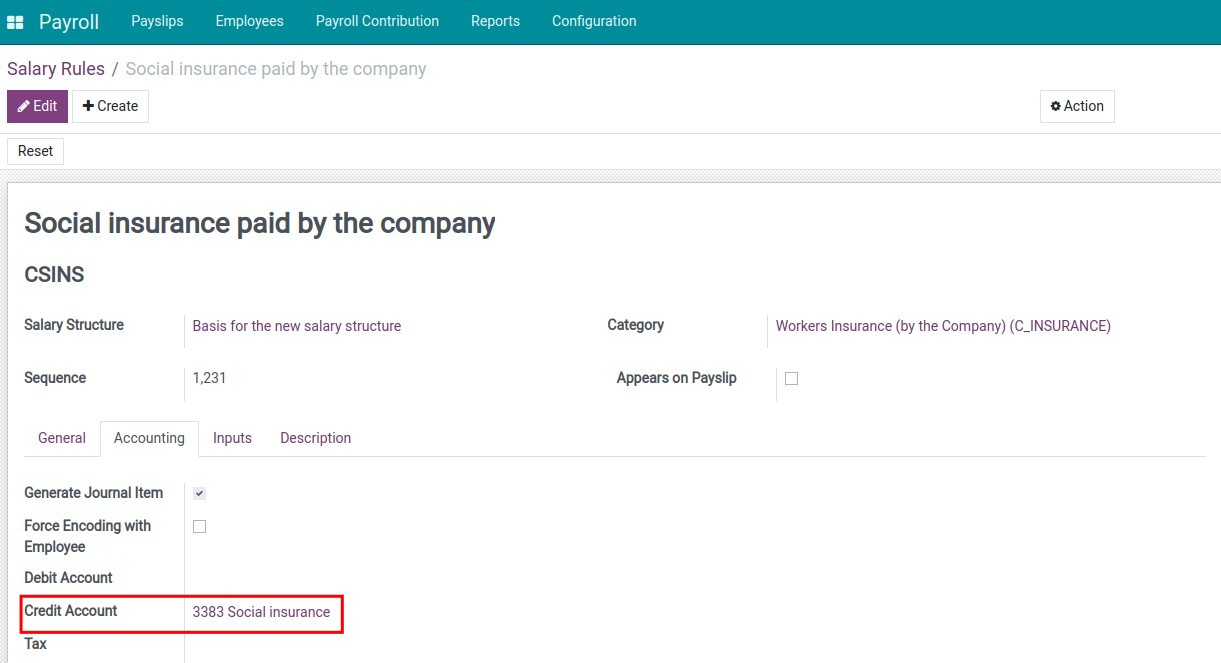 The Social Insurance by Company Rule