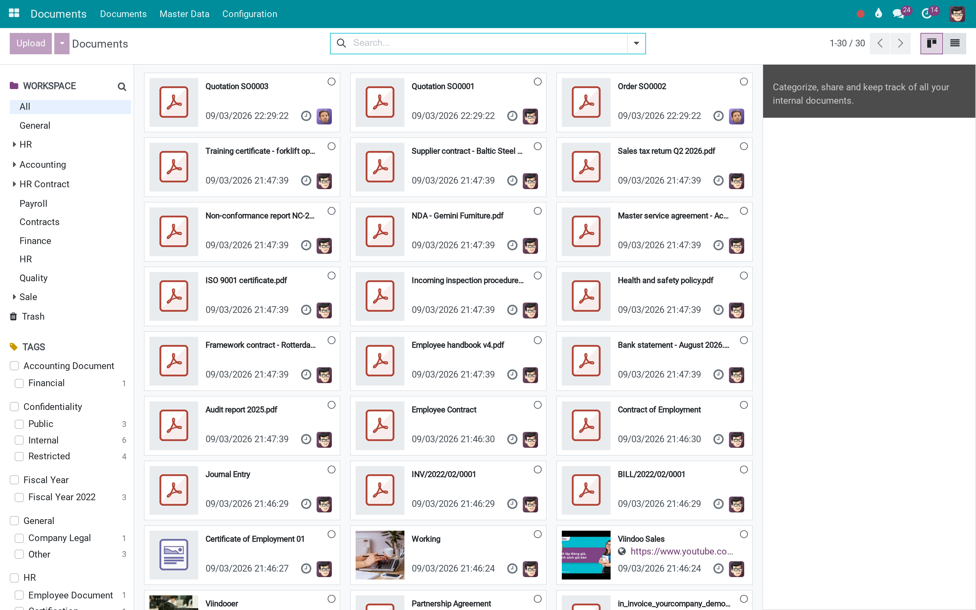 A document library that files itself from the records you already have
