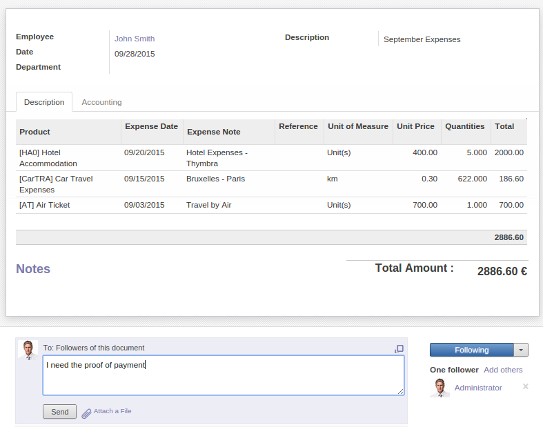 expense multi user