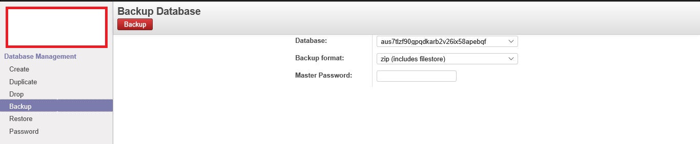 backup database