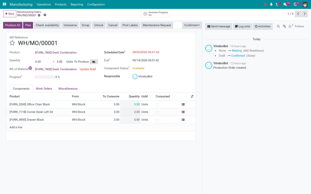 Manufacturing Progress Management