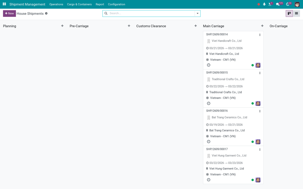Freight Consolidation — Document Integration