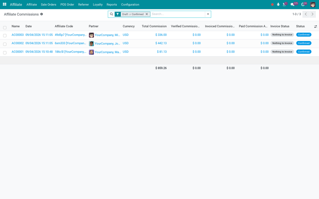 POS-Sale Affiliate Management