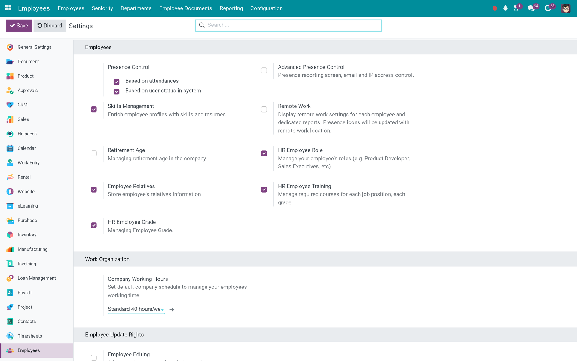 Activate HR Features