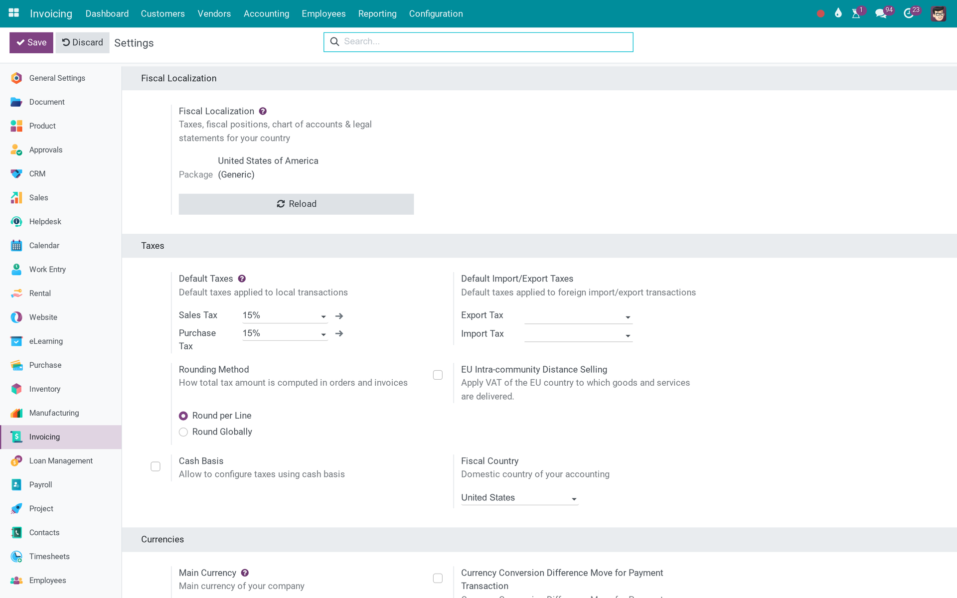 Activate Accounting Features