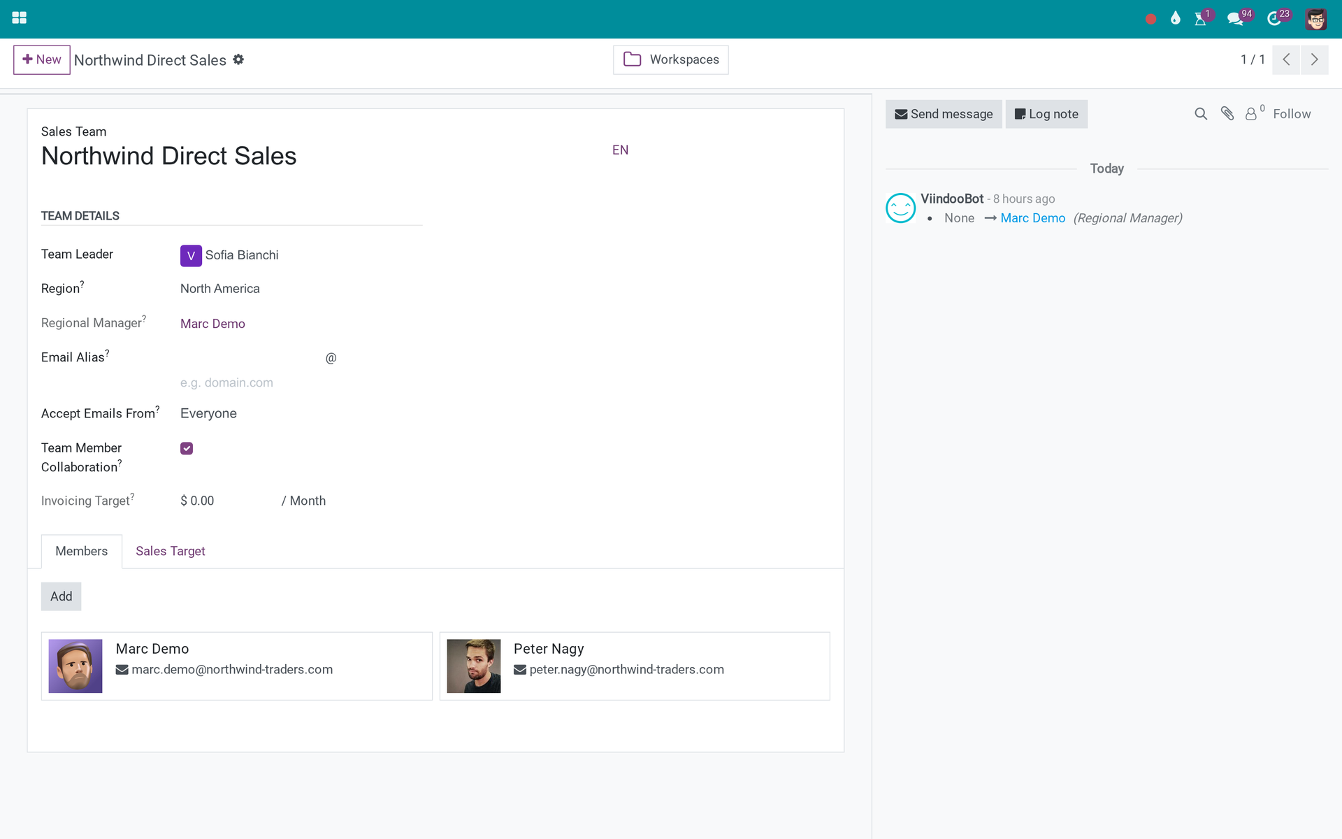 Sales Team Collaboration