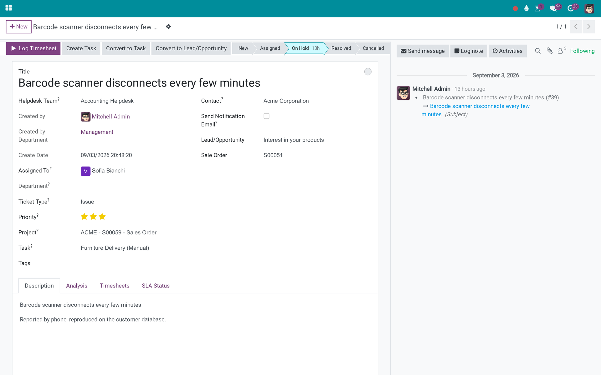 Helpdesk Project Integration