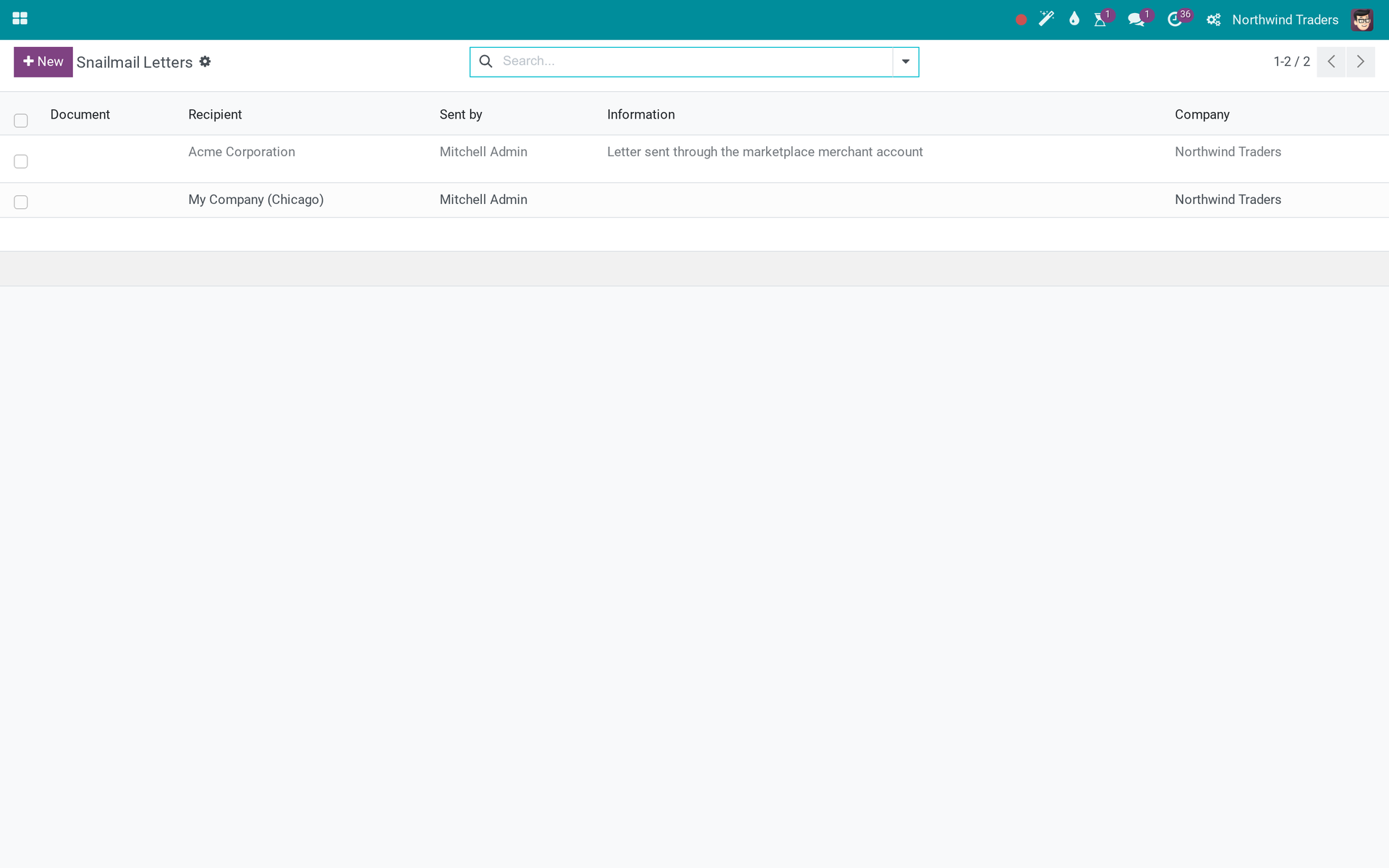 Viin Marketplace - Thư gửi qua Bưu điện