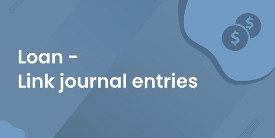 Loan - Link journal entries