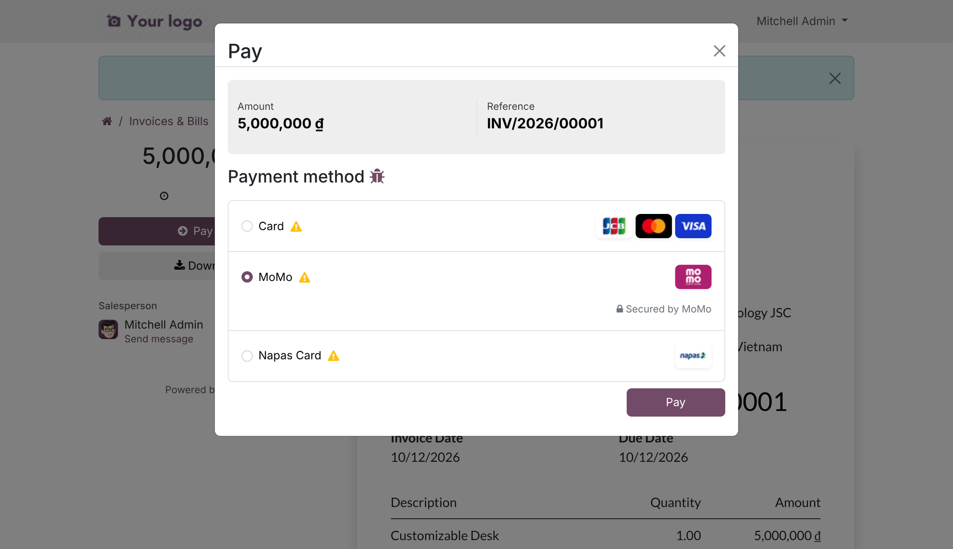 MoMo Payment Provider