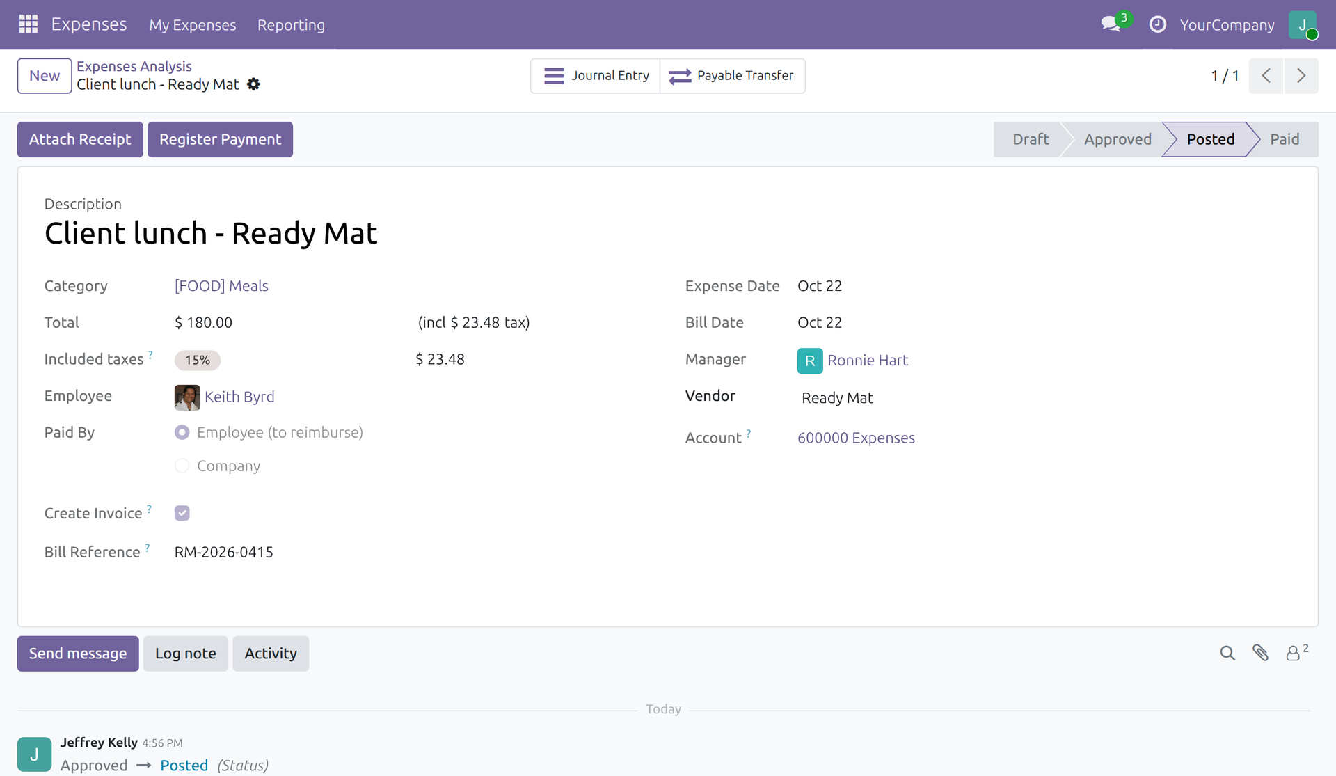 Advanced HR Expense Management