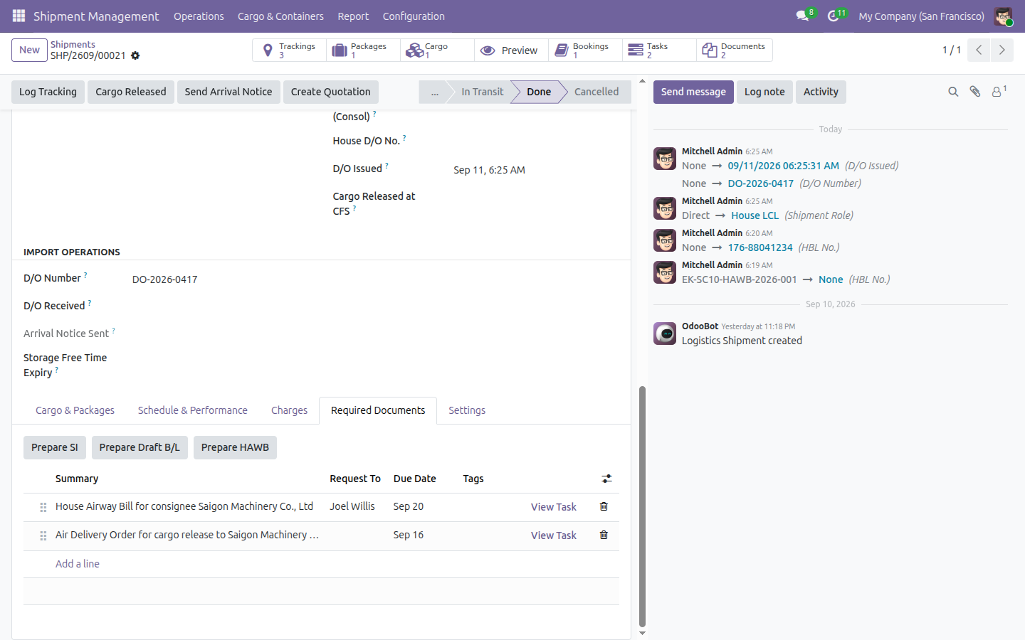 Freight Air — Document Integration