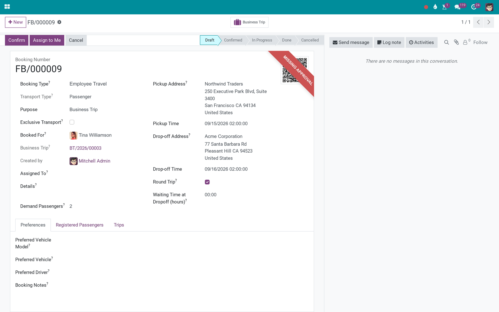 Fleet Booking & Trip Management - Passenger