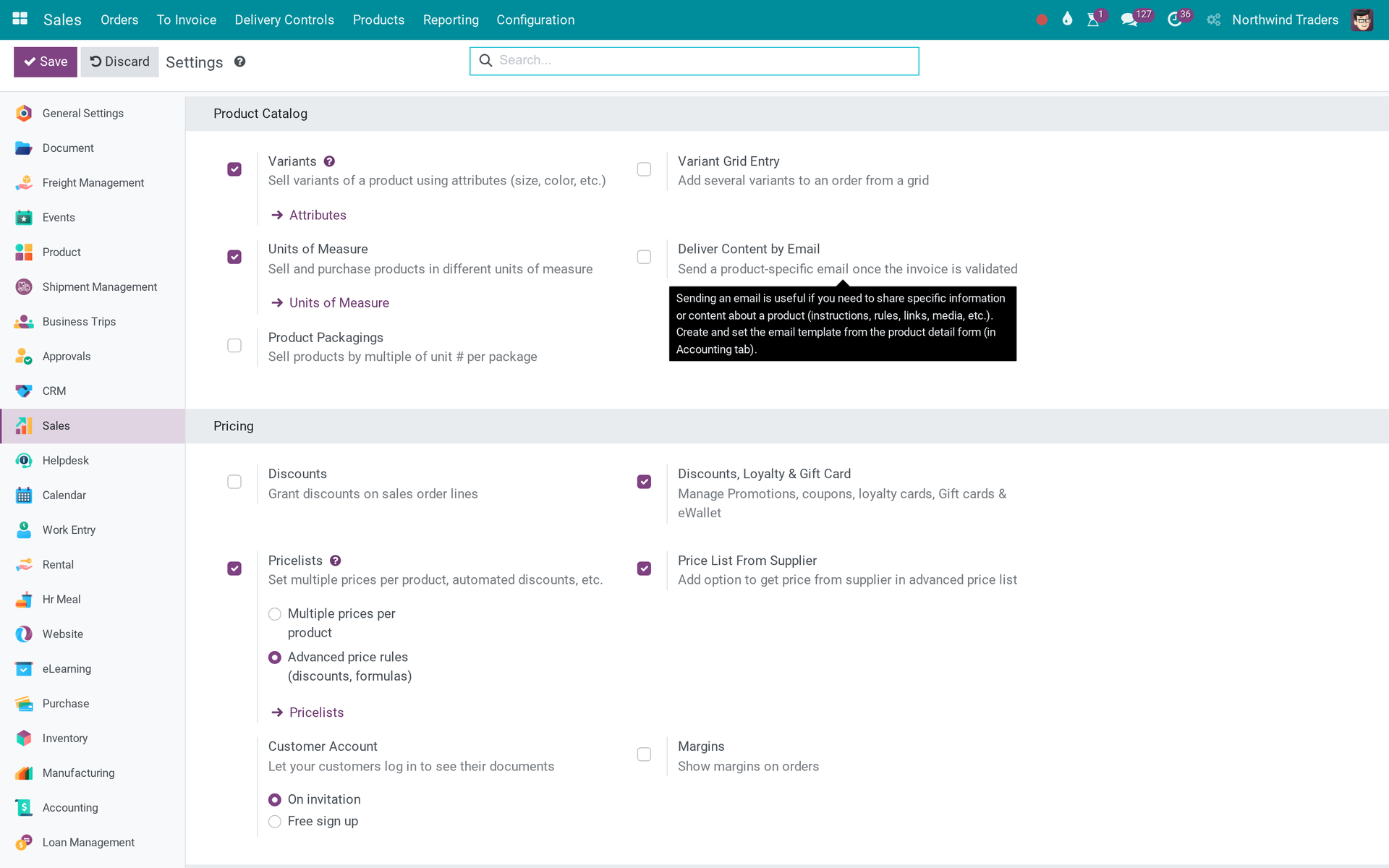Activate Product Features