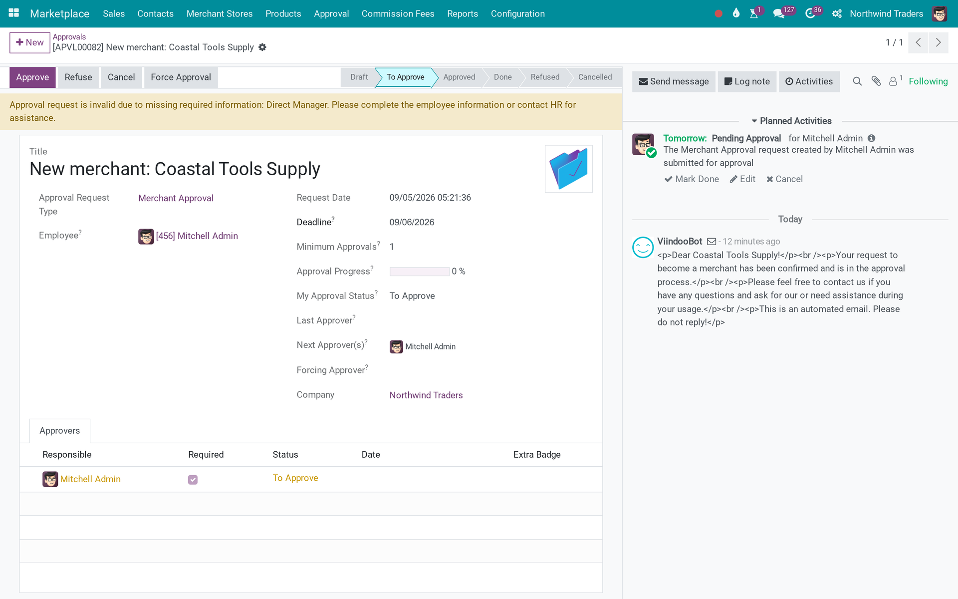 Marketplace Partner Approval