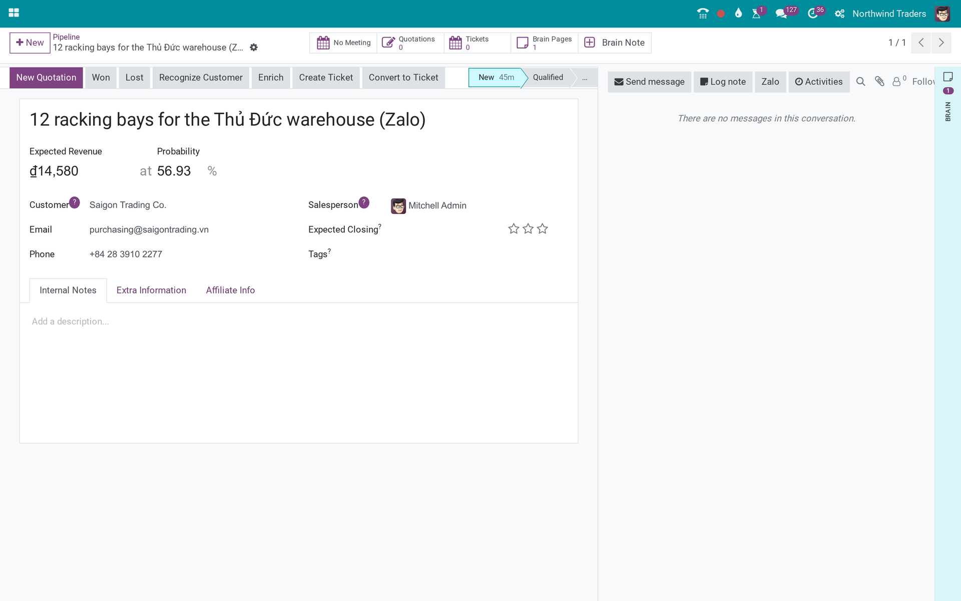 Viindoo Brain - CRM