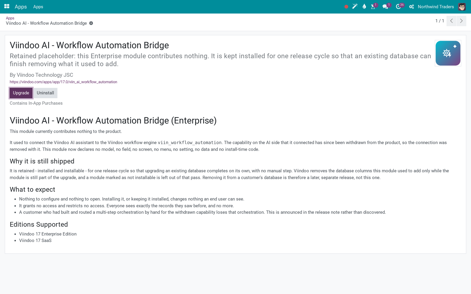 Viindoo AI - Workflow Automation Bridge