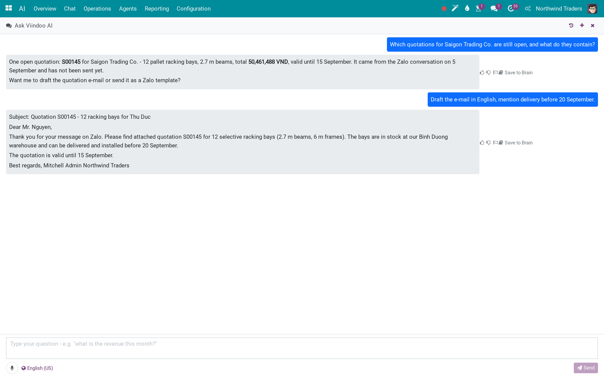 Viindoo AI - Chat Brain Bridge