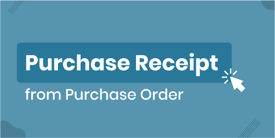 Purchase Receipt from Purchase Order