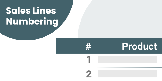 Sales Lines Numbering