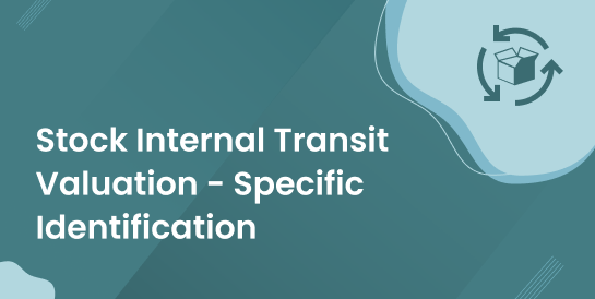 Stock Internal Transit Valuation - Specific Identification